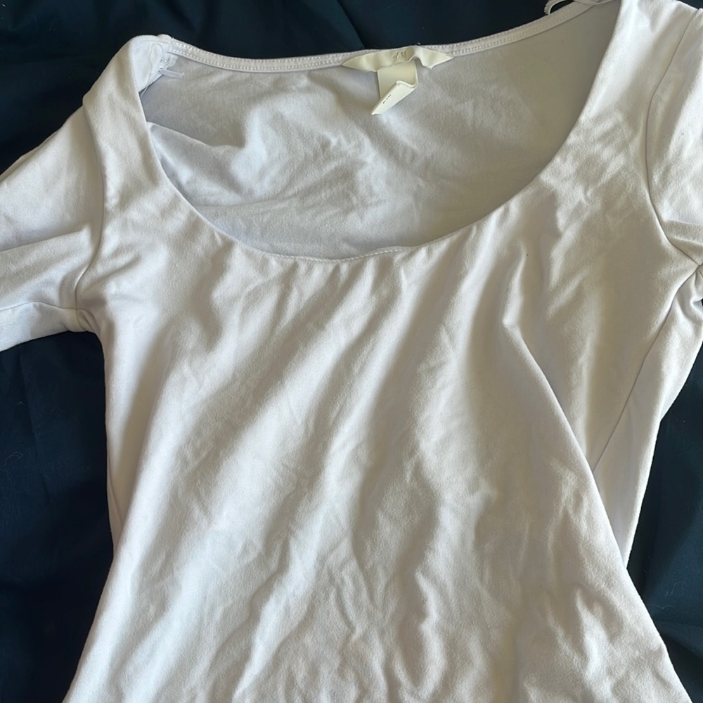 H and m white bodysuit